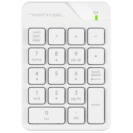 Počítačová klávesnice A4Tech FSTYLER, numerická - bílá