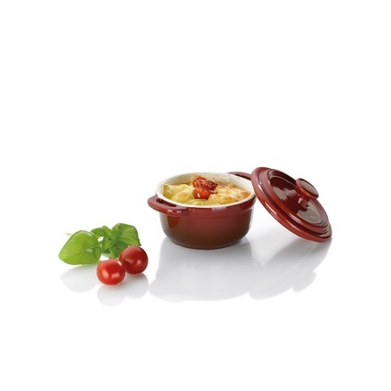 Servírovací a zapékací miska Kela KL-11928 Malin keramická černá s poklicí 9,5 cm  14,0 cm (6)