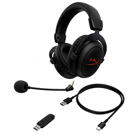 Sluchátka s mikrofonem HyperX Cloud II Core Wireless - černý (5)