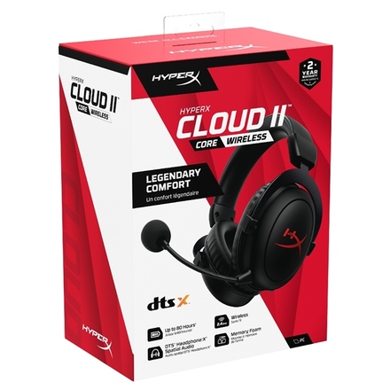 Sluchátka s mikrofonem HyperX Cloud II Core Wireless - černý (6)