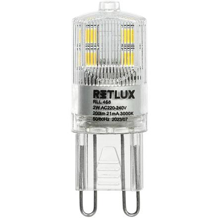 Lineární žárovka Retlux RLL 468 G9 2W LED mini WW