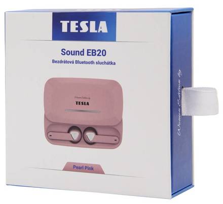 Sluchátka do uší Tesla SOUND EB20 - Pearl Pink (6)