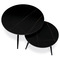 Konferenční stůl Autronic Sada 2 konferenčních stolů o80cm a o60cm, černá keramická deska, černé kovové nohy (AHG-403 BK) (2)