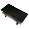 Konferenční stůl Autronic Stůl konferenční, deska slinutá keramika 120x60, černý mramor, nohy černý kov, tmavě hnedá dýha (AHG-286 BK) (2)