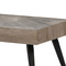 Konferenční stůl Autronic Konferenční stůl Autronic Stůl konferenční, deska slinutá keramika 120x60, šedý mramor, nohy černý kov, světle hnědá dýha (AHG-281 GREY) (3)