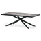 Konferenční stůl Autronic Stůl konferenční, deska slinutá keramika 120x60, šedý mramor, nohy černý kov (AHG-288 GREY) (1)