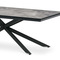 Konferenční stůl Autronic Stůl konferenční, deska slinutá keramika 120x60, šedý mramor, nohy černý kov (AHG-288 GREY) (3)