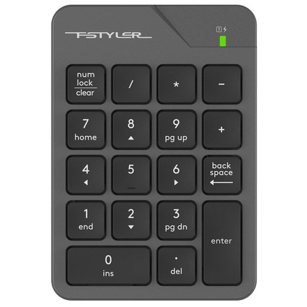 Počítačová klávesnice A4Tech FSTYLER, numerická - šedá