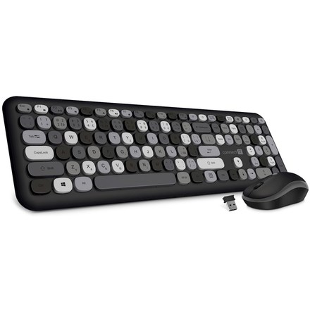 Set klávesnice s myší Connect IT FashionCombo, CZ/ SK - černá