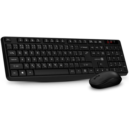 Set klávesnice s myší Connect IT OfficeBase Wireless Combo - černá