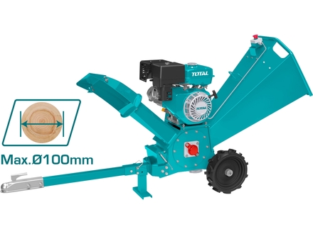 Štěpkovač Total TWCS3100, benzinový drtič větví, 7-35mm
