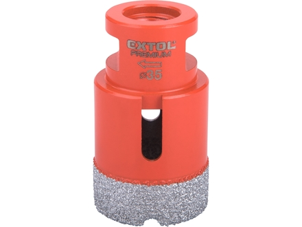 Korunka vykružovací Extol Premium 8802988 diamantová, O 35mm, závit M14 (1)