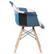 Moderní jídelní židle Aitronic Jídelní židle, potah látka patchwork, dřevěné nohy, masiv přírodní buk (CT-768 PW2) (10)