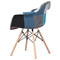 Moderní jídelní židle Aitronic Jídelní židle, potah látka patchwork, dřevěné nohy, masiv přírodní buk (CT-768 PW2) (5)