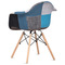 Moderní jídelní židle Aitronic Jídelní židle, potah látka patchwork, dřevěné nohy, masiv přírodní buk (CT-768 PW2) (6)