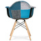 Moderní jídelní židle Aitronic Jídelní židle, potah látka patchwork, dřevěné nohy, masiv přírodní buk (CT-768 PW2) (7)