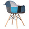 Moderní jídelní židle Aitronic Jídelní židle, potah látka patchwork, dřevěné nohy, masiv přírodní buk (CT-768 PW2) (8)