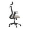 Kancelářská židle Autronic Kancelářská židle, černá MESH síťovina, tmavě béžová látka, houpací mechanismus, plastový kříž, kolečka pro tvrdé podlah (KA-V328 CRM) (10)
