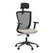 Kancelářská židle Autronic Kancelářská židle, černá MESH síťovina, tmavě béžová látka, houpací mechanismus, plastový kříž, kolečka pro tvrdé podlah (KA-V328 CRM) (12)
