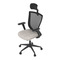 Kancelářská židle Autronic Kancelářská židle, černá MESH síťovina, tmavě béžová látka, houpací mechanismus, plastový kříž, kolečka pro tvrdé podlah (KA-V328 CRM) (14)