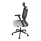 Kancelářská židle Autronic Kancelářská židle, černá MESH síťovina, tmavě béžová látka, houpací mechanismus, plastový kříž, kolečka pro tvrdé podlah (KA-V328 CRM) (15)