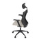 Kancelářská židle Autronic Kancelářská židle, černá MESH síťovina, tmavě béžová látka, houpací mechanismus, plastový kříž, kolečka pro tvrdé podlah (KA-V328 CRM) (16)