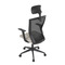 Kancelářská židle Autronic Kancelářská židle, černá MESH síťovina, tmavě béžová látka, houpací mechanismus, plastový kříž, kolečka pro tvrdé podlah (KA-V328 CRM) (17)