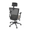 Kancelářská židle Autronic Kancelářská židle, černá MESH síťovina, tmavě béžová látka, houpací mechanismus, plastový kříž, kolečka pro tvrdé podlah (KA-V328 CRM) (19)