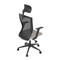 Kancelářská židle Autronic Kancelářská židle, černá MESH síťovina, tmavě béžová látka, houpací mechanismus, plastový kříž, kolečka pro tvrdé podlah (KA-V328 CRM) (20)