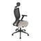 Kancelářská židle Autronic Kancelářská židle, černá MESH síťovina, tmavě béžová látka, houpací mechanismus, plastový kříž, kolečka pro tvrdé podlah (KA-V328 CRM) (22)