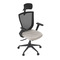 Kancelářská židle Autronic Kancelářská židle, černá MESH síťovina, tmavě béžová látka, houpací mechanismus, plastový kříž, kolečka pro tvrdé podlah (KA-V328 CRM) (23)