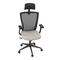 Kancelářská židle Autronic Kancelářská židle, černá MESH síťovina, tmavě béžová látka, houpací mechanismus, plastový kříž, kolečka pro tvrdé podlah (KA-V328 CRM) (24)