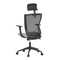 Kancelářská židle Autronic Kancelářská židle, černá MESH síťovina, tmavě béžová látka, houpací mechanismus, plastový kříž, kolečka pro tvrdé podlah (KA-V328 CRM) (6)