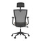 Kancelářská židle Autronic Kancelářská židle, černá MESH síťovina, tmavě béžová látka, houpací mechanismus, plastový kříž, kolečka pro tvrdé podlah (KA-V328 CRM) (7)