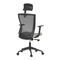 Kancelářská židle Autronic Kancelářská židle, černá MESH síťovina, tmavě béžová látka, houpací mechanismus, plastový kříž, kolečka pro tvrdé podlah (KA-V328 CRM) (8)