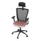 Kancelářská židle Autronic Kancelářská židle, černá MESH síťovina, růžová látka, houpací mechanismus, plastový kříž, kolečka pro tvrdé podlahy (KA-V328 PINK) (13)