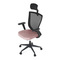 Kancelářská židle Autronic Kancelářská židle, černá MESH síťovina, růžová látka, houpací mechanismus, plastový kříž, kolečka pro tvrdé podlahy (KA-V328 PINK) (14)