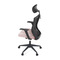 Kancelářská židle Autronic Kancelářská židle, černá MESH síťovina, růžová látka, houpací mechanismus, plastový kříž, kolečka pro tvrdé podlahy (KA-V328 PINK) (16)