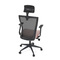 Kancelářská židle Autronic Kancelářská židle, černá MESH síťovina, růžová látka, houpací mechanismus, plastový kříž, kolečka pro tvrdé podlahy (KA-V328 PINK) (19)