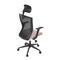 Kancelářská židle Autronic Kancelářská židle, černá MESH síťovina, růžová látka, houpací mechanismus, plastový kříž, kolečka pro tvrdé podlahy (KA-V328 PINK) (20)