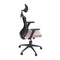 Kancelářská židle Autronic Kancelářská židle, černá MESH síťovina, růžová látka, houpací mechanismus, plastový kříž, kolečka pro tvrdé podlahy (KA-V328 PINK) (21)