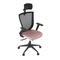 Kancelářská židle Autronic Kancelářská židle, černá MESH síťovina, růžová látka, houpací mechanismus, plastový kříž, kolečka pro tvrdé podlahy (KA-V328 PINK) (23)