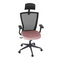 Kancelářská židle Autronic Kancelářská židle, černá MESH síťovina, růžová látka, houpací mechanismus, plastový kříž, kolečka pro tvrdé podlahy (KA-V328 PINK) (24)