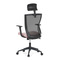 Kancelářská židle Autronic Kancelářská židle, černá MESH síťovina, růžová látka, houpací mechanismus, plastový kříž, kolečka pro tvrdé podlahy (KA-V328 PINK) (6)