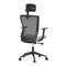 Kancelářská židle Autronic Kancelářská židle, černá MESH síťovina, růžová látka, houpací mechanismus, plastový kříž, kolečka pro tvrdé podlahy (KA-V328 PINK) (8)