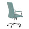Kancelářská židle Autronic Kancelářská židle, modrá ekokůže, houpací mech, kolečka pro tvrdé podlahy, chromový kříž (KA-V307 BLUE) (9)