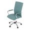 Kancelářská židle Autronic Kancelářská židle, modrá ekokůže, houpací mech, kolečka pro tvrdé podlahy, chromový kříž (KA-V307 BLUE) (14)