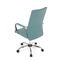 Kancelářská židle Autronic Kancelářská židle, modrá ekokůže, houpací mech, kolečka pro tvrdé podlahy, chromový kříž (KA-V307 BLUE) (17)