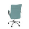 Kancelářská židle Autronic Kancelářská židle, modrá ekokůže, houpací mech, kolečka pro tvrdé podlahy, chromový kříž (KA-V307 BLUE) (18)