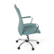 Kancelářská židle Autronic Kancelářská židle, modrá ekokůže, houpací mech, kolečka pro tvrdé podlahy, chromový kříž (KA-V307 BLUE) (21)
